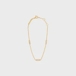 Discount Line Triple Bracelet in Yellow Gold and Diamonds Women Other Lines
