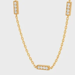 Discount Line Triple Bracelet in Yellow Gold and Diamonds Women Other Lines