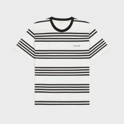 Online loose t-shirt in striped cotton jersey T-Shirts And Sweatshirts