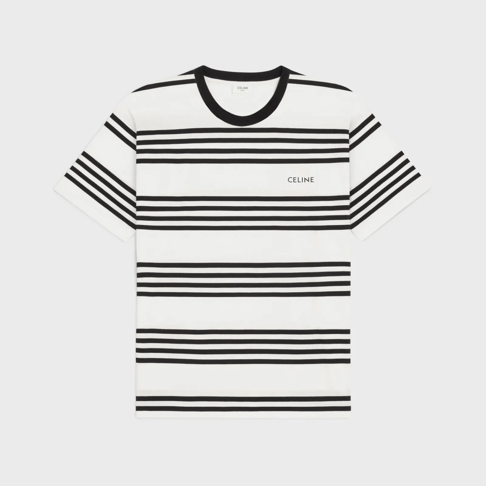 Online loose t-shirt in striped cotton jersey T-Shirts And Sweatshirts