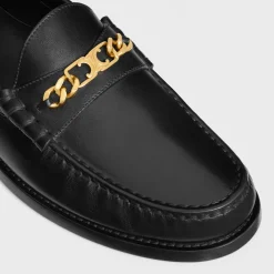 Clearance LUCO TRIOMPHE CHAIN LOAFER in CALFSKIN Women Loafers And Flats