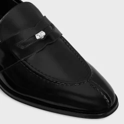 Discount MALAQUAIS PENNY TRIOMPHE LOAFER in POLISHED BULL Loafers And Mocassins