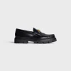 Sale MARGARET LOAFER WITH TRIOMPHE CHAIN in POLISHED BULL Women Loafers And Flats