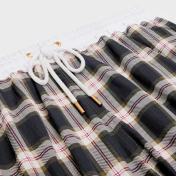 New mini shorts in checked panama Women Pants And Shorts