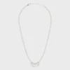 Best Monochroms Necklace in Glass Pearls and Brass with Rhodium Finish Necklaces