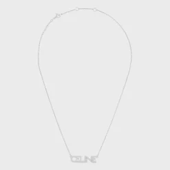 Online Monochroms Strass Necklace in Brass with Rhodium Finish and Crystals Women Other Lines | Categories·Necklaces