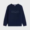 Fashion oversized crew neck sweater in wool Knitwear