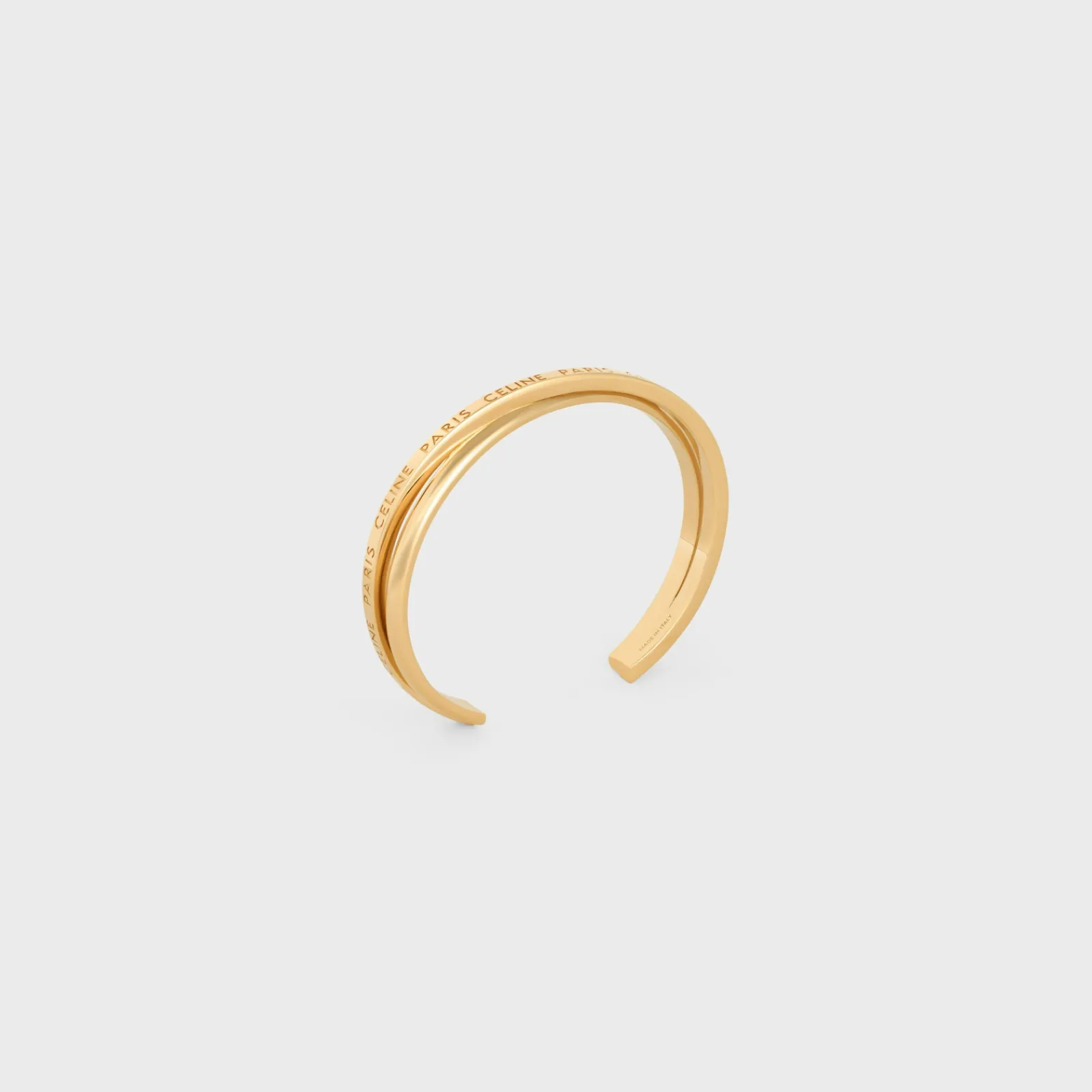 Sale Paris Double Thin Cuff in Brass with Finish Women Other Lines | Categories·Bracelets
