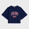 Fashion paris loose sweatshirt in cotton fleece Women T-Shirts And Sweatshirts