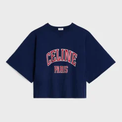 Fashion paris loose sweatshirt in cotton fleece Women T-Shirts And Sweatshirts