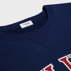 Fashion paris loose sweatshirt in cotton fleece Women T-Shirts And Sweatshirts