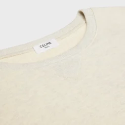 Discount paris loose sweatshirt in cotton fleece Women T-Shirts And Sweatshirts