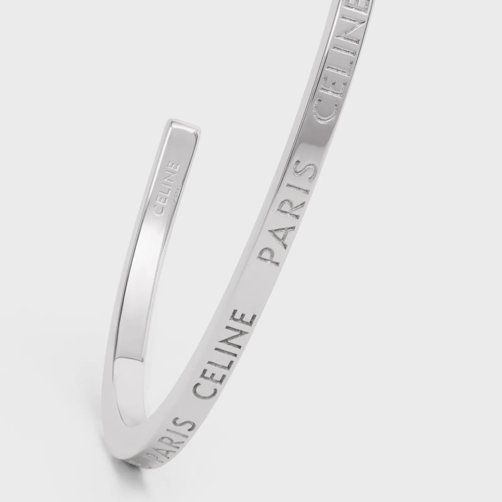 Discount Paris Thin Cuff in Brass with Rhodium Finish Women Other Lines | Categories·Bracelets