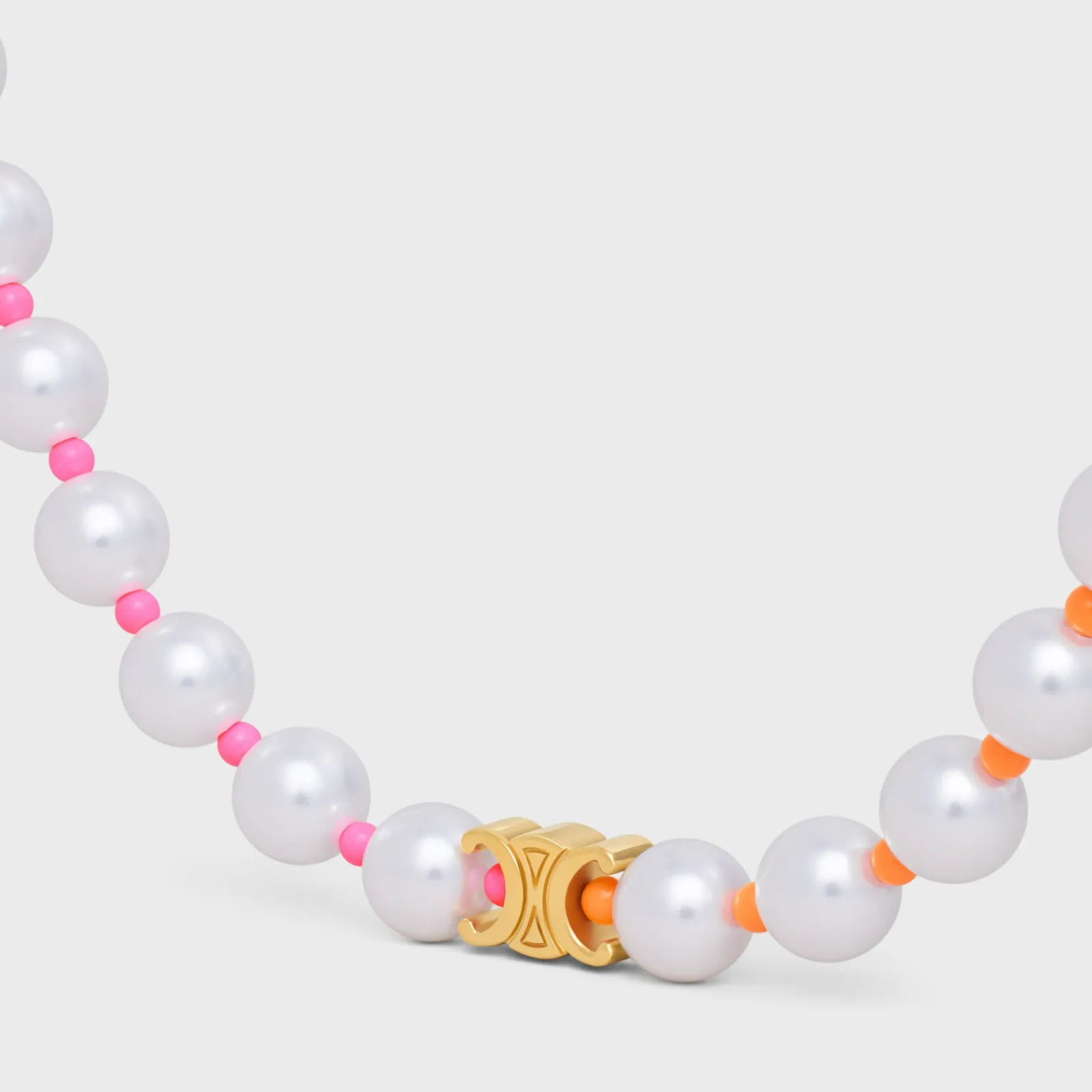 Online Plage Pearl Necklace in Brass with Gold Finish and Resin Pearls Women Triomphe | Other Lines