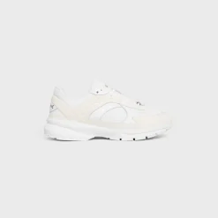 Outlet RUNNER CR-03 LOW LACE-UP SNEAKER in MESH, SUEDE CALFSKIN AND CALFSKIN Women Sneakers
