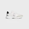 New RUNNER CR-02 LOW LACE-UP SNEAKER in Calfskin, Suede Calfskin and Matte Metallic Calfskin Women Sneakers