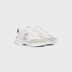 New RUNNER CR-02 LOW LACE-UP SNEAKER in Calfskin, Suede Calfskin and Matte Metallic Calfskin Women Sneakers