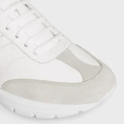 New RUNNER CR-02 LOW LACE-UP SNEAKER in Calfskin, Suede Calfskin and Matte Metallic Calfskin Women Sneakers