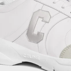 New RUNNER CR-02 LOW LACE-UP SNEAKER in Calfskin, Suede Calfskin and Matte Metallic Calfskin Women Sneakers
