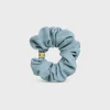 Clearance Scrunchy Denim in Cotton and Brass with Gold Finish Women Hair Accessories