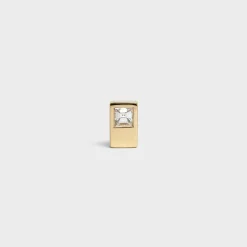 Online Sentimental Double Square Stud in Yellow Gold and Diamond Women Celine Sentimental | Categories·Earrings