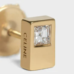 Online Sentimental Double Square Stud in Yellow Gold and Diamond Women Celine Sentimental | Categories·Earrings