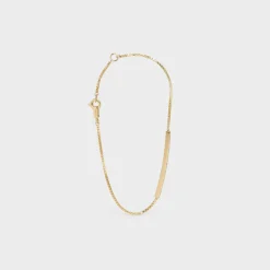 Clearance Sentimental Straight Bracelet in Yellow Gold and Diamond Women Celine Sentimental | Categories·Bracelets