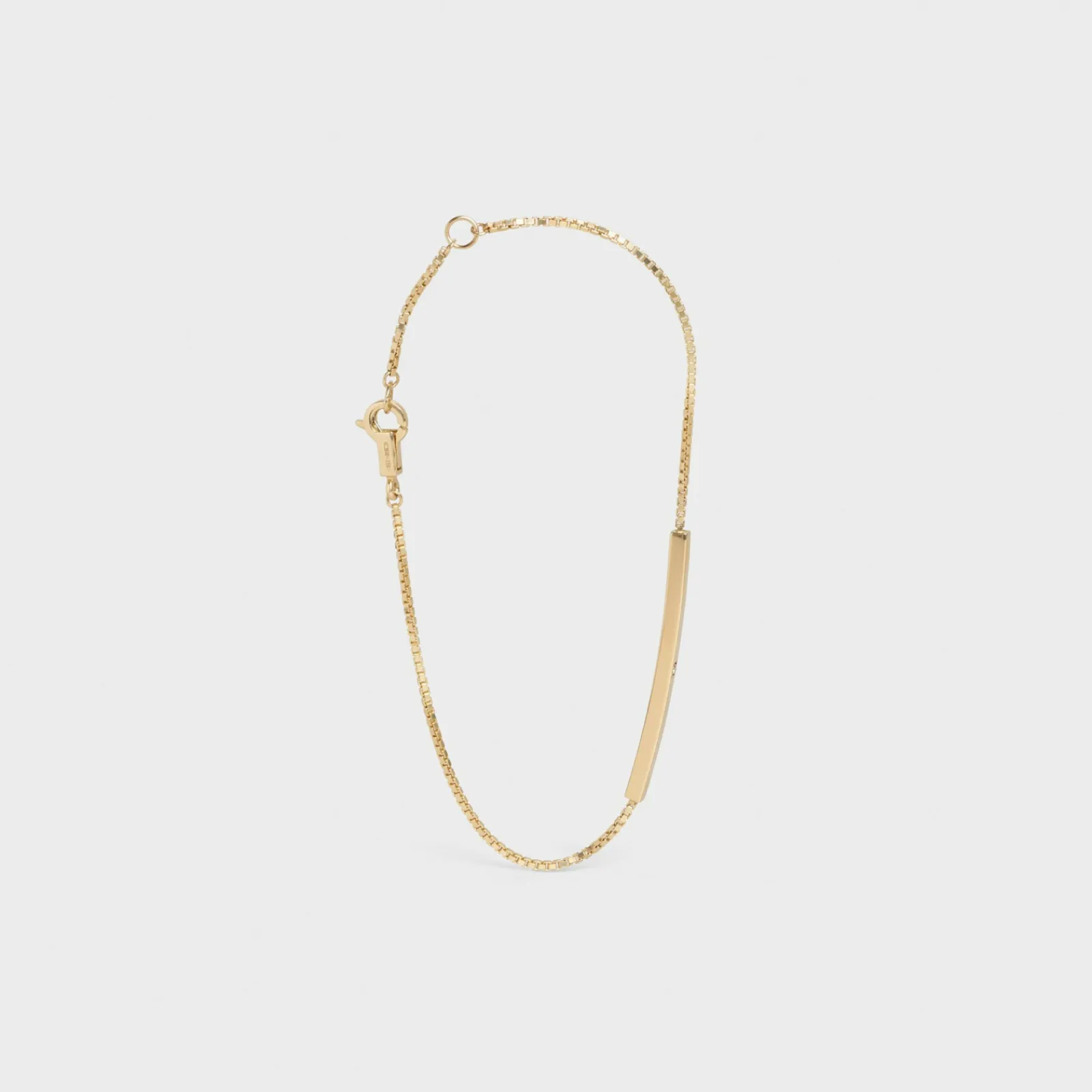 Clearance Sentimental Straight Bracelet in Yellow Gold and Diamond Women Celine Sentimental | Categories·Bracelets