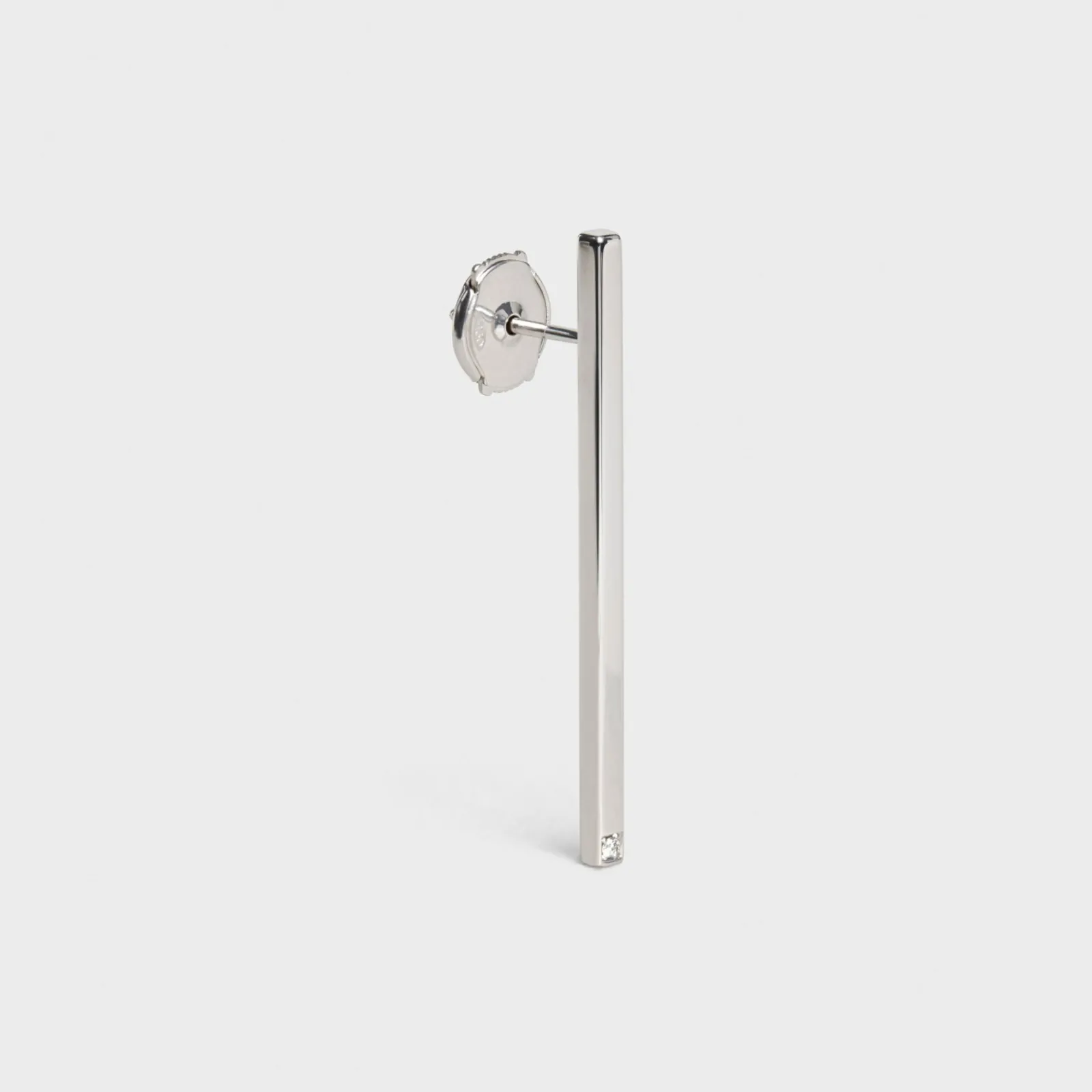 Clearance Sentimental Straight Earring in White Gold and Diamond Women Celine Sentimental | Categories·Earrings