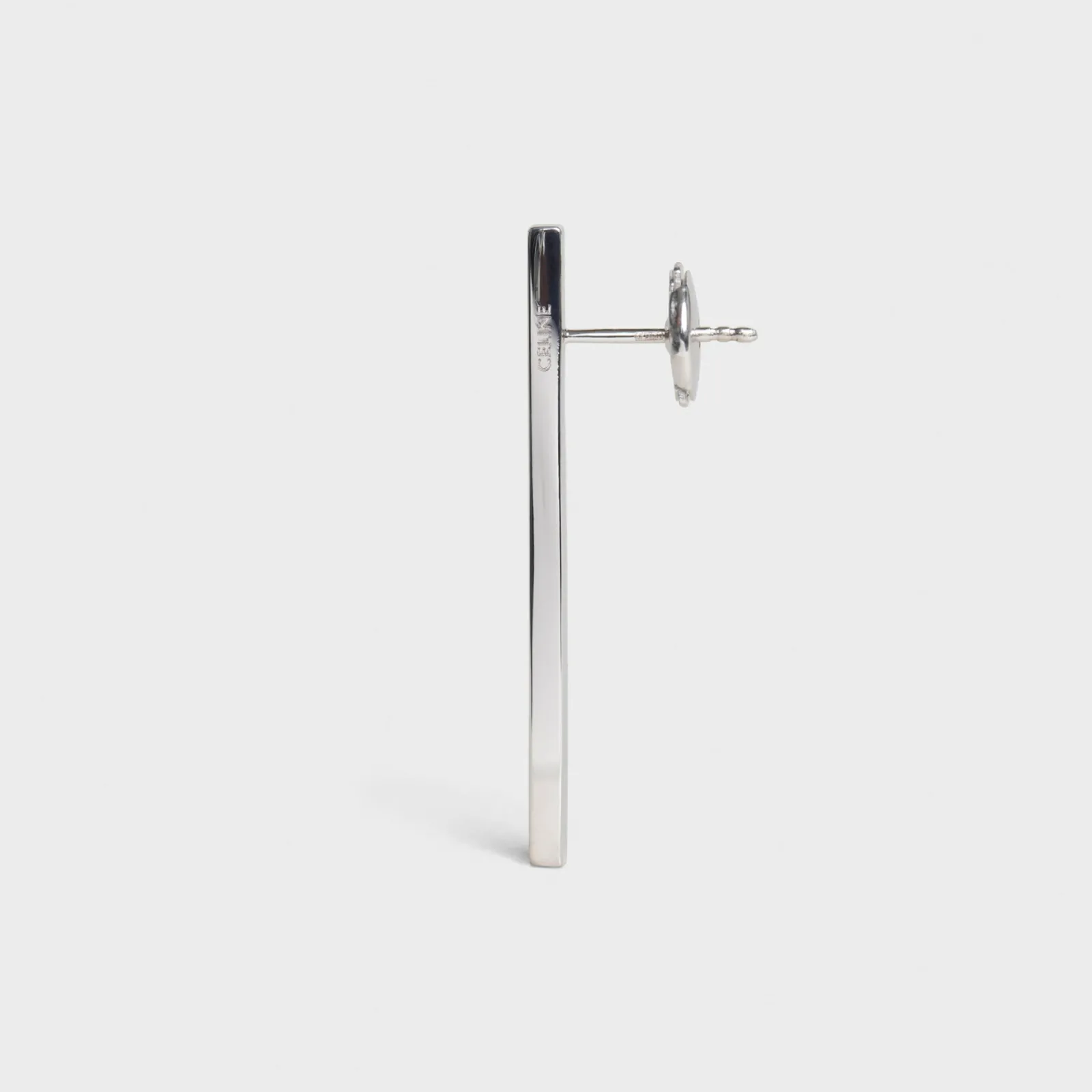 Clearance Sentimental Straight Earring in White Gold and Diamond Women Celine Sentimental | Categories·Earrings