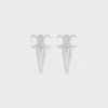 Online Set of 2 Snap Hair Clip in Brass with Rhodium Finish and Steel Women Hair Accessories