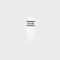 Hot socks in striped cotton Hats And Soft Accessories