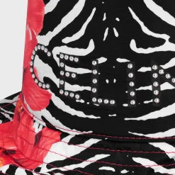 Hot STUDS bucket hat in hibiscus zebra nylon Hats And Soft Accessories