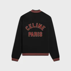 Fashion teddy college jacket in cotton fleece T-Shirts And Sweatshirts | Coats & Blousons