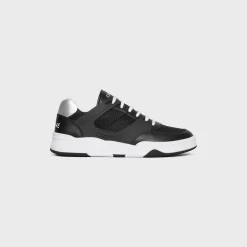 Hot TRAINER CT-07 LOW LACE-UP SNEAKER in Mesh, Calfskin AND Laminated Calfskin Sneakers