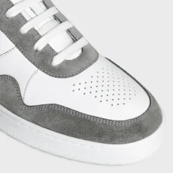 Outlet TRAINER LOW LACE-UP SNEAKER in SUEDE CALFSKIN AND CALFSKIN Sneakers