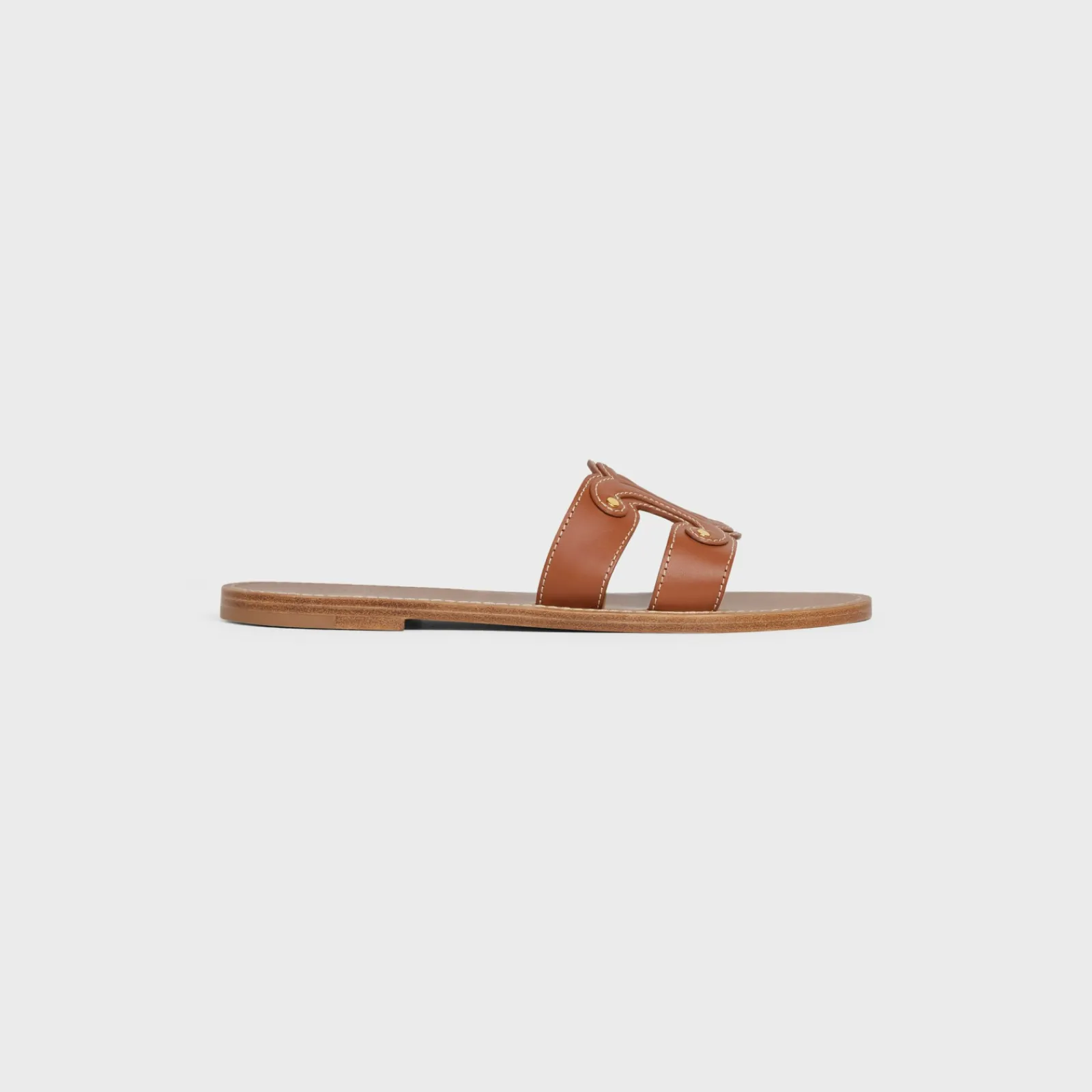 Hot TRIOMPHE MULE in CALFSKIN Women Sandals