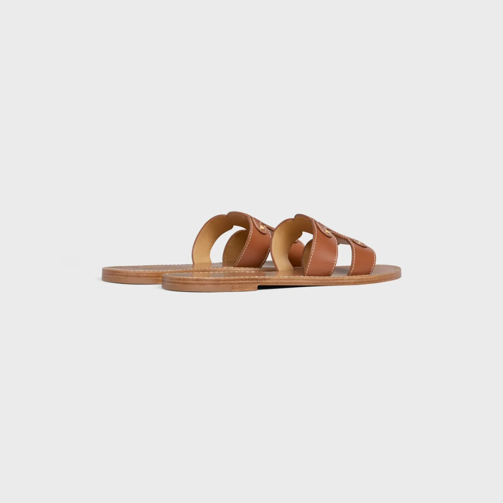 Hot TRIOMPHE MULE in CALFSKIN Women Sandals
