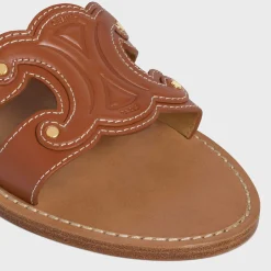 Hot TRIOMPHE MULE in CALFSKIN Women Sandals