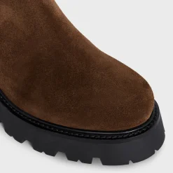Discount TRIOMPHE RANGERS CHELSEA BOOT in Suede Calfskin Women Boots And Ankle Boots