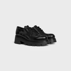 Online TRIOMPHE RANGERS DERBY WITH PERFORATED TRIOMPHE in POLISHED BULL Women Loafers And Flats