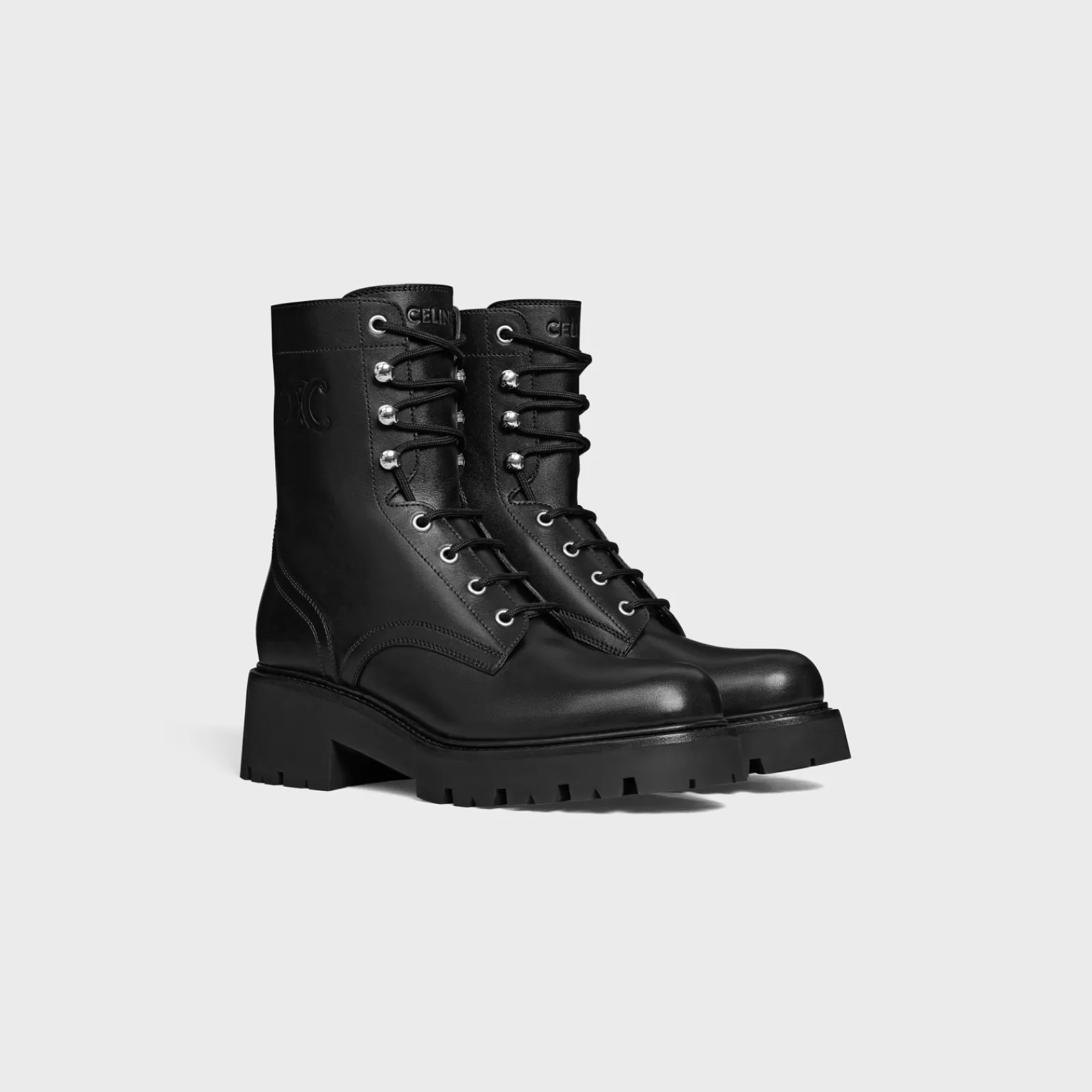 Discount TRIOMPHE RANGERS MID LACE-UP BOOT in SHINY BULL Women Boots And Ankle Boots