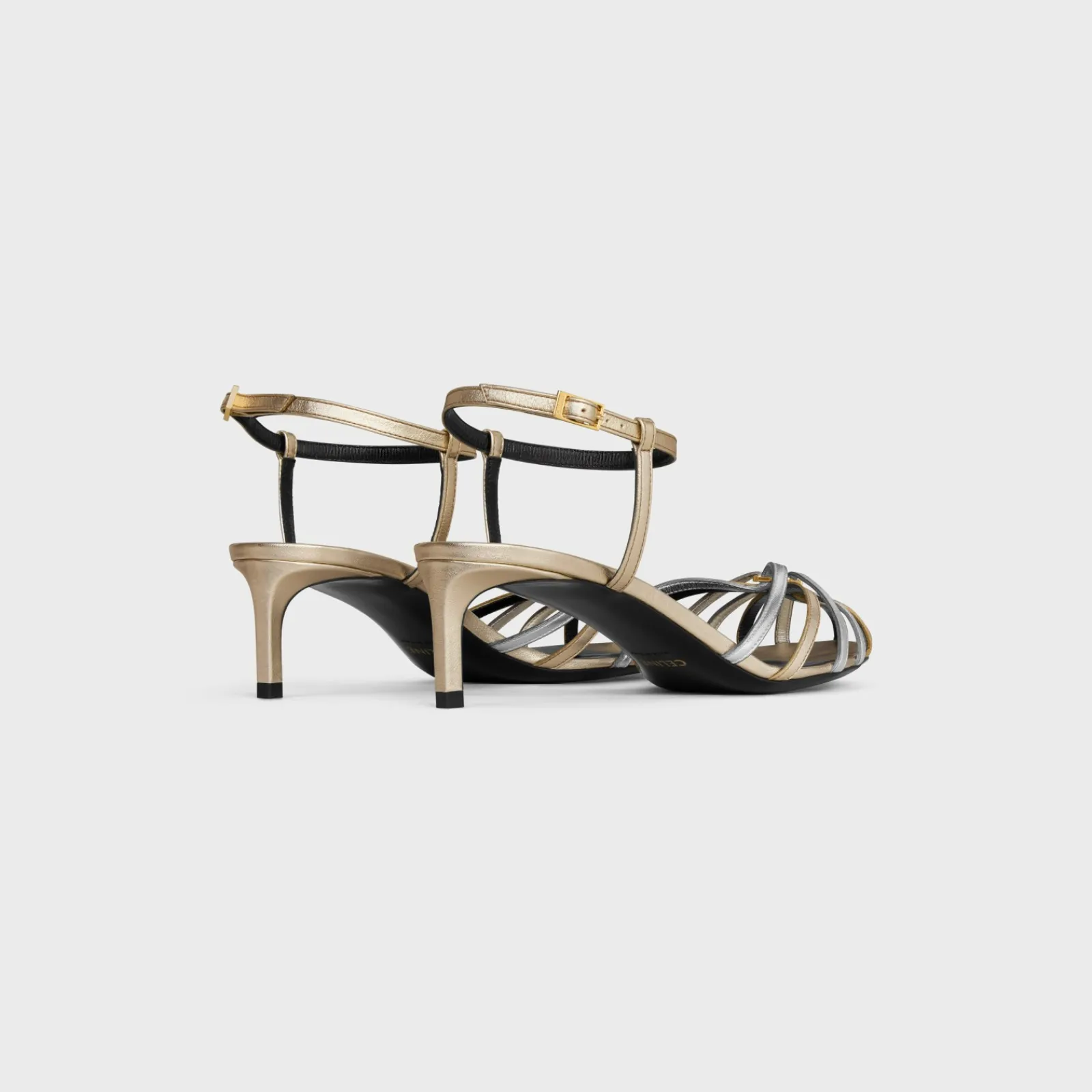 Hot TRIOMPHE SANDAL in LAMINATED CALFSKIN Women Sandals