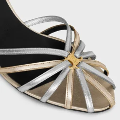 Hot TRIOMPHE SANDAL in LAMINATED CALFSKIN Women Sandals