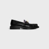 Outlet UNIVERSITÉ TRIOMPHE CHAIN LOAFER in POLISHED BULL AND TARTAN Women Loafers And Flats