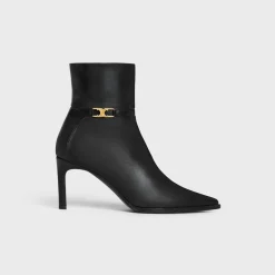 New VERNEUIL ANKLE BOOT WITH TRIOMPHE in CALFSKIN Women Boots And Ankle Boots
