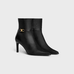 New VERNEUIL ANKLE BOOT WITH TRIOMPHE in CALFSKIN Women Boots And Ankle Boots