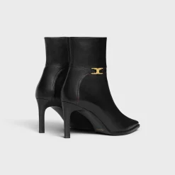 New VERNEUIL ANKLE BOOT WITH TRIOMPHE in CALFSKIN Women Boots And Ankle Boots