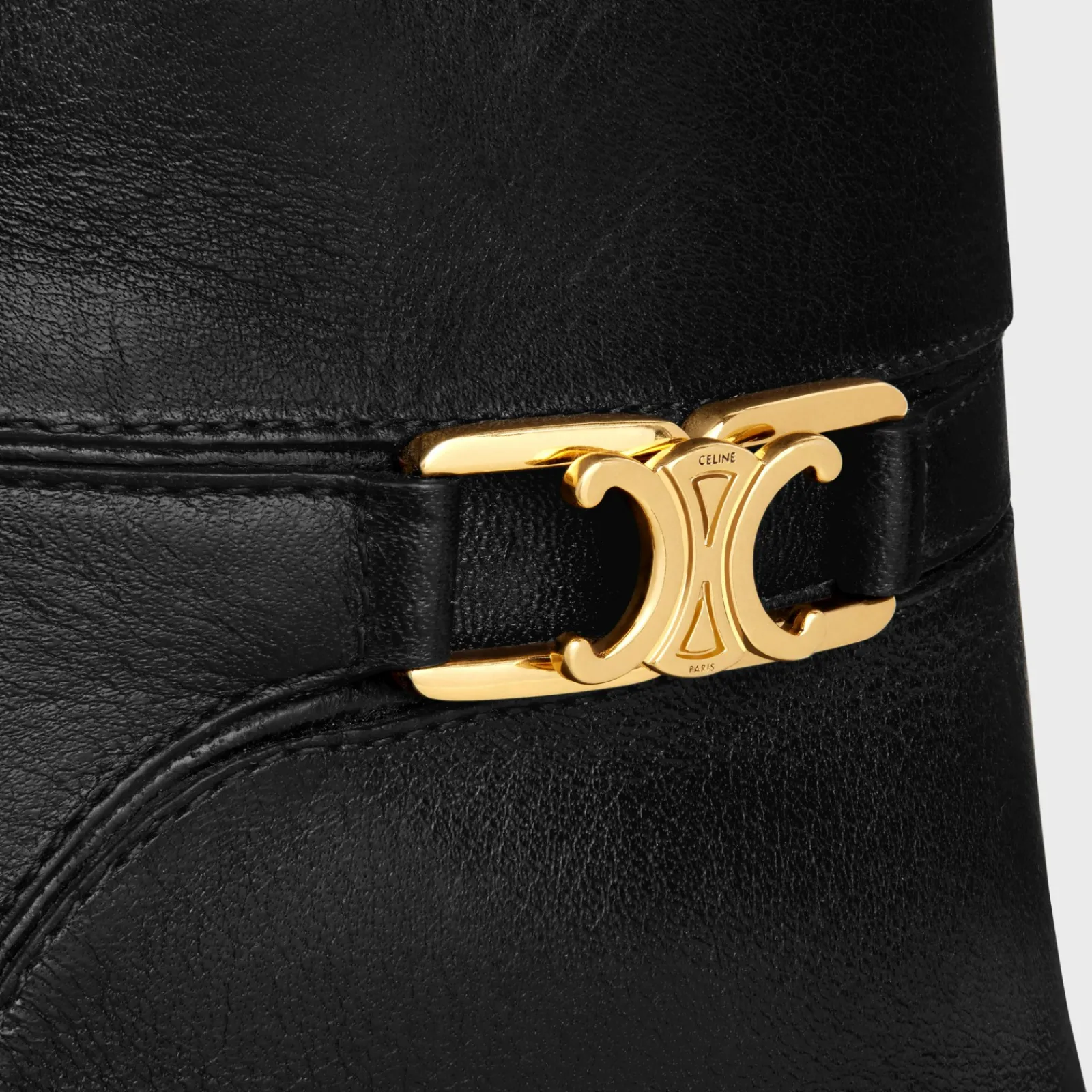 New VERNEUIL ANKLE BOOT WITH TRIOMPHE in CALFSKIN Women Boots And Ankle Boots