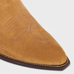 Hot WESTERN ZIPPED BOOTS in Suede Calfskin Boots